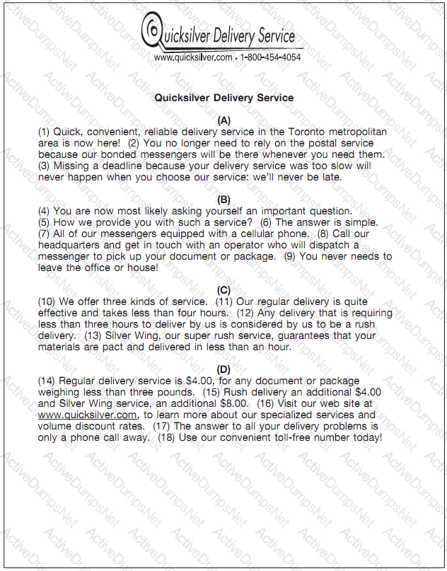 Question # 11